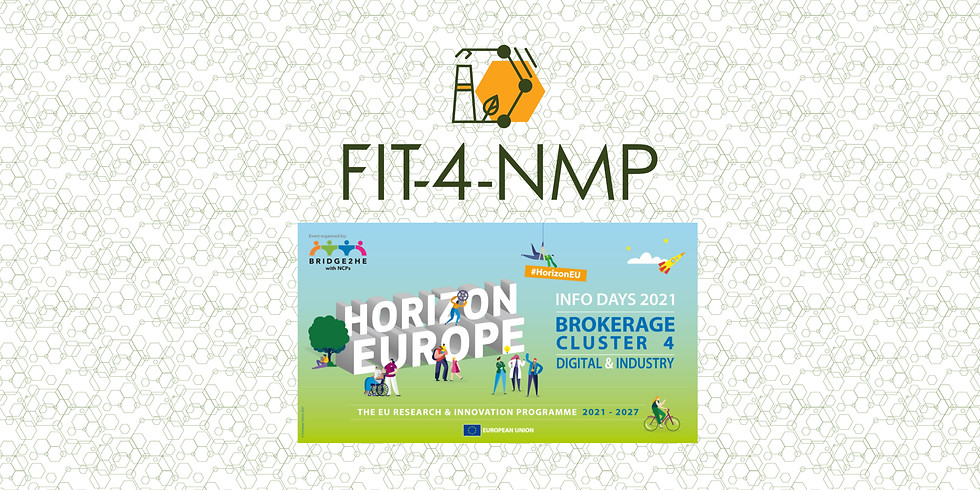 Školenie FIT-4-NMP pred podujatím Horizon Europe Digital & Industry Brokerage Event