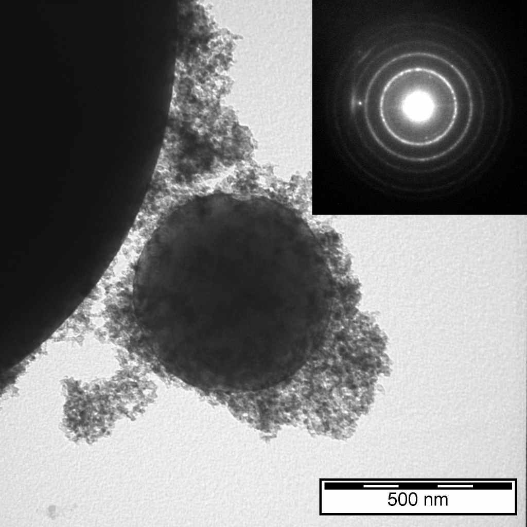 Natural oxide on the surface of Mg powders